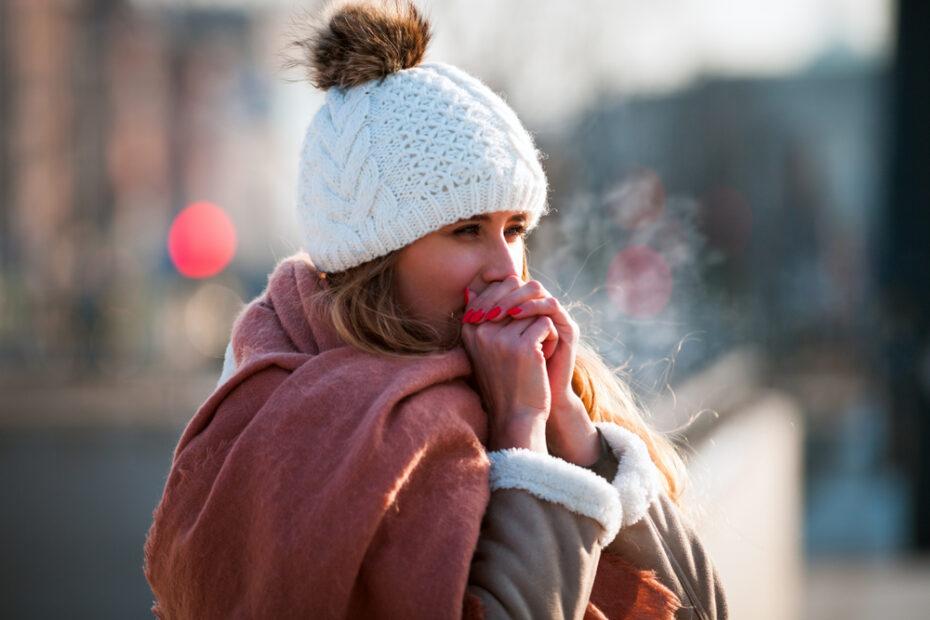 cold woman.